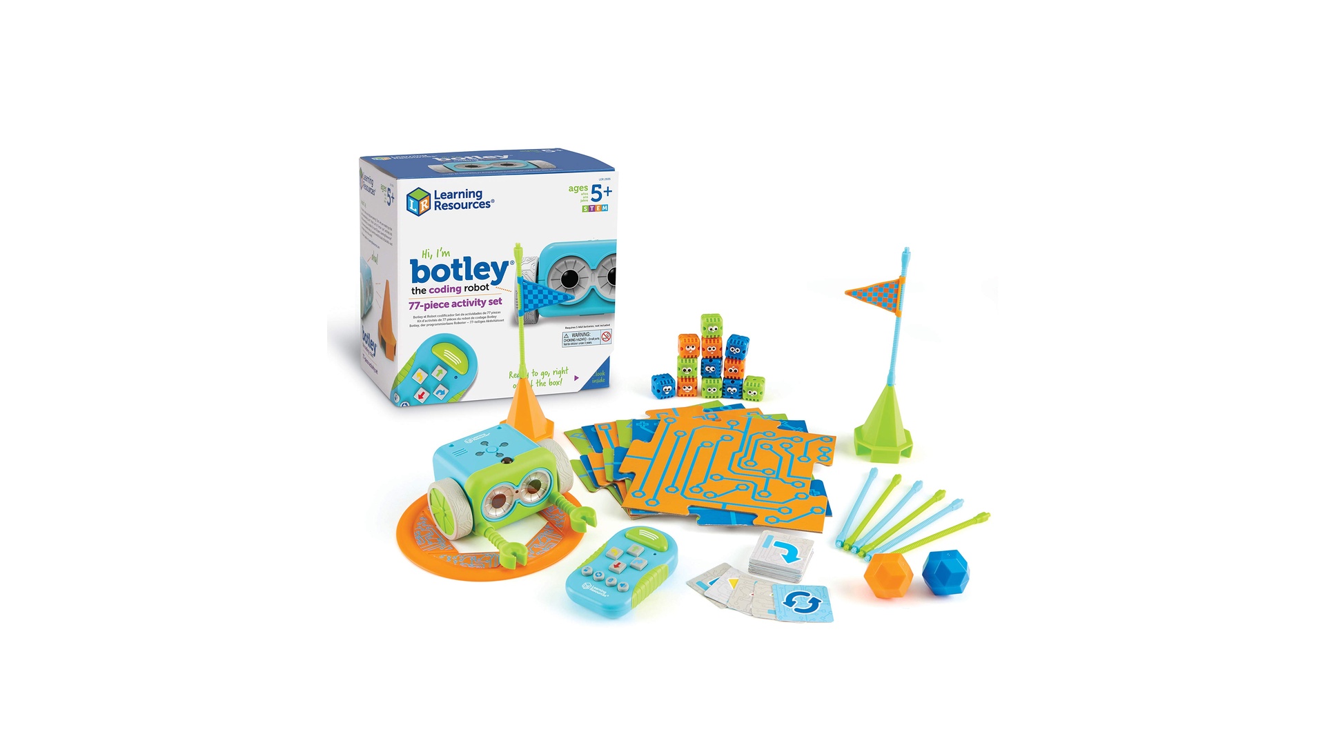 Learning Resources Botley The Coding Robot 77-piece activity set for screen-free coding