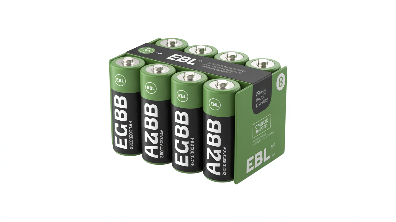 EBL AA 2800mAh rechargeable batteries 8-pack for budget-conscious buyers