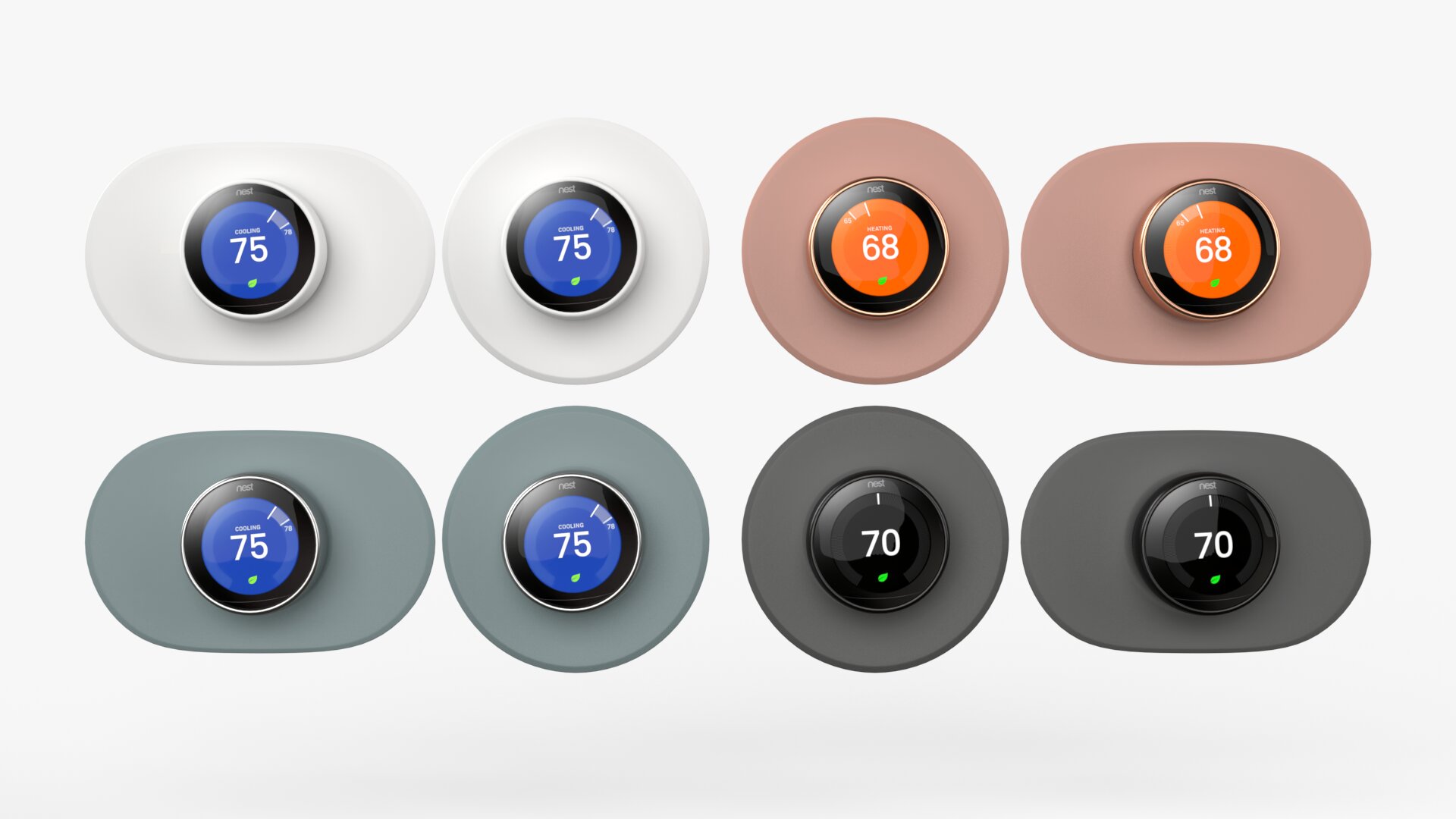 Google Nest Thermostat with auto-schedule and home/away assist for energy savings
